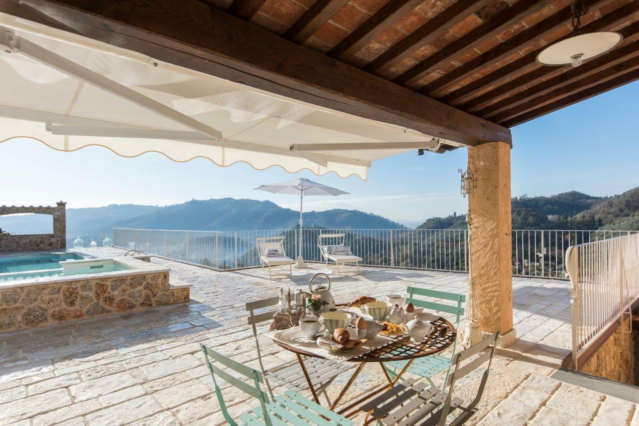 קמאיורה Charming Farmhouse In The Hills, Private Pool, Sea View, Dream Panorama מראה חיצוני תמונה